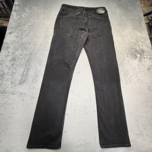GUESS Jeans Mens 32x32 Black Regular Straight Denim Stretch Five Pocket Mid Rise - Picture 9 of 10